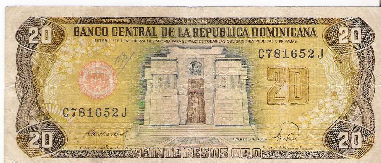 República dominicana - 20 Pesos Oro