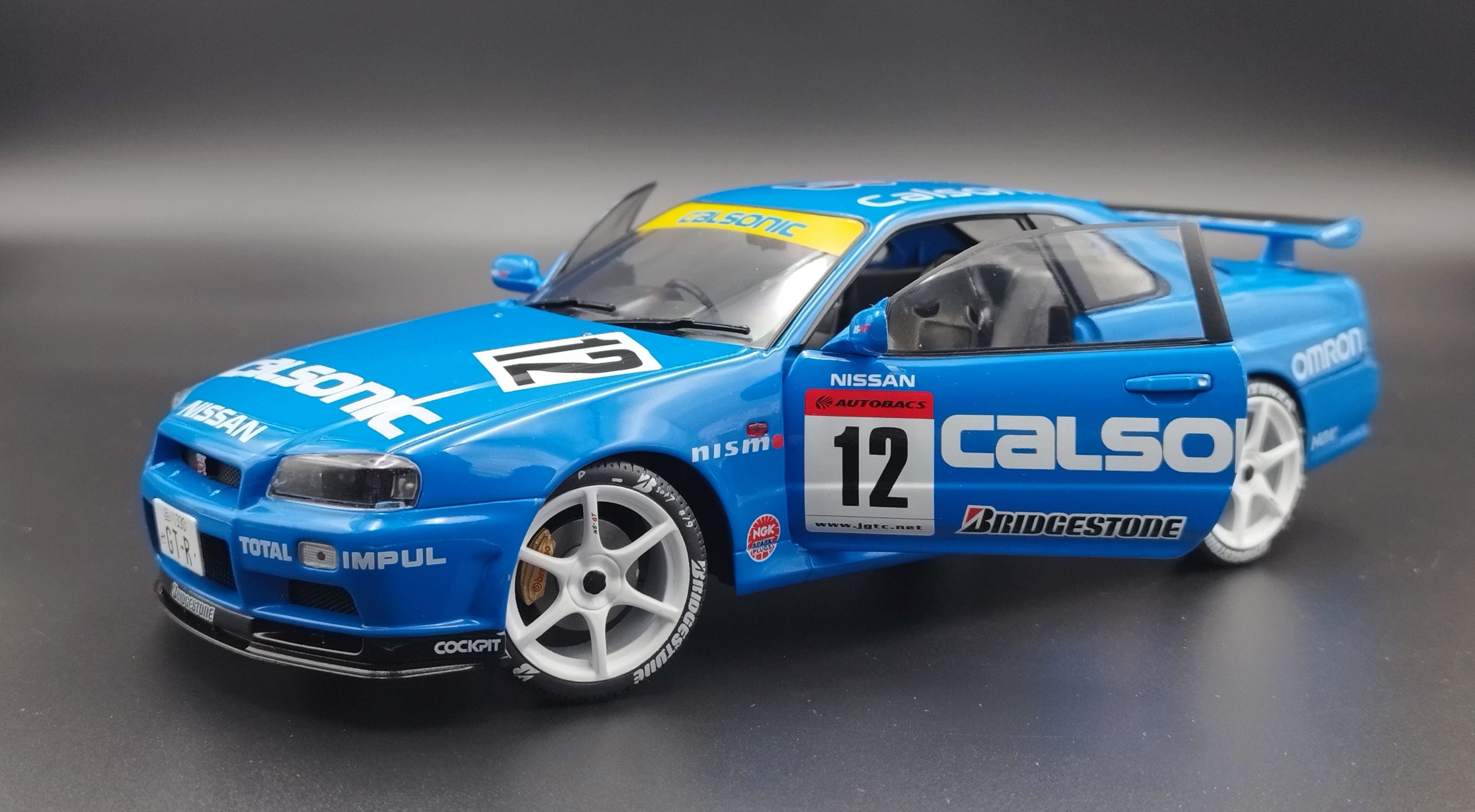 1:18 Solido 2000 Nissan Skyline GT-R  R34 Streetfighter Calsonic model