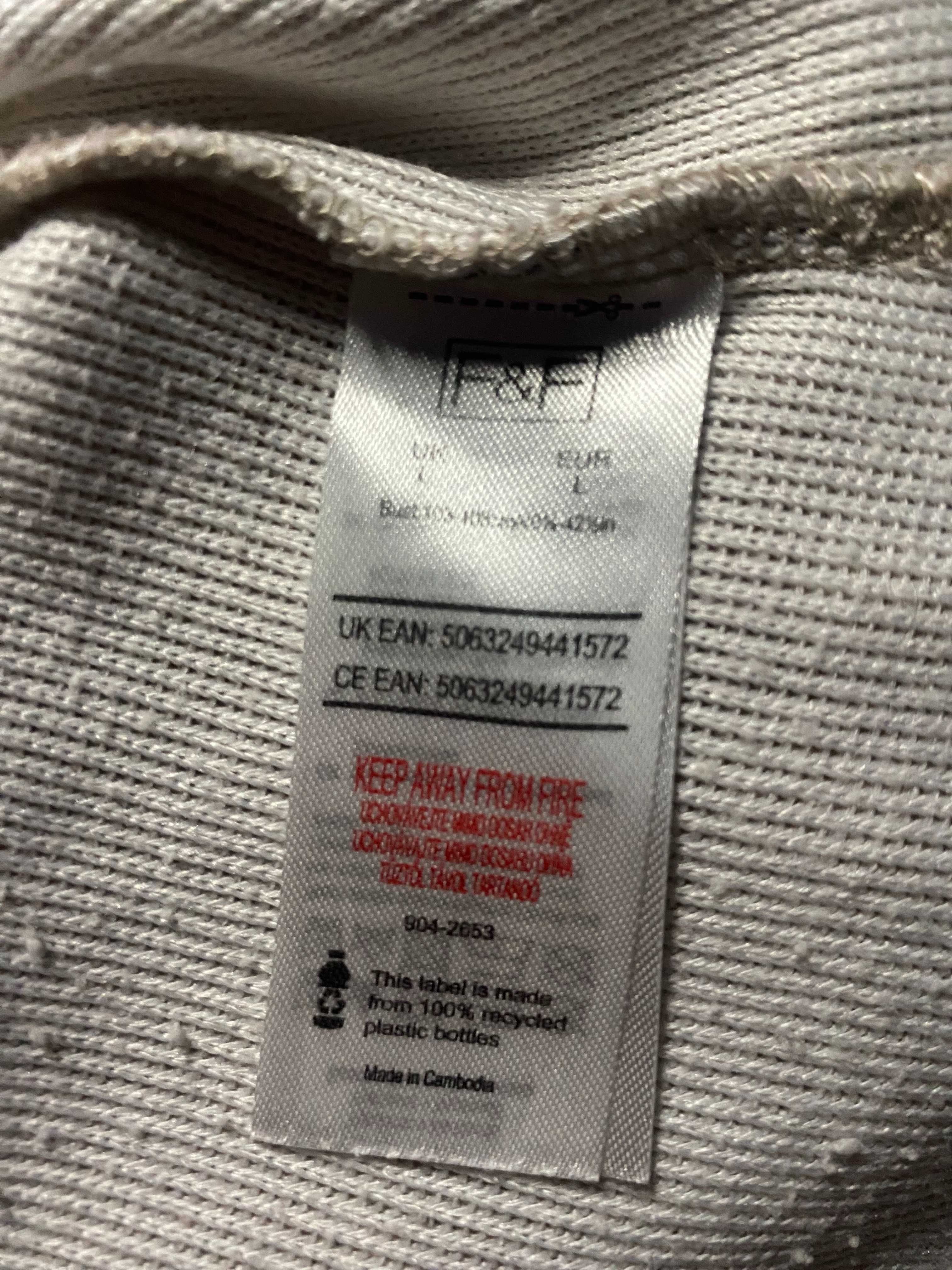 F&F damski sweterek w paski rozm. L OVERSIZE super recykling