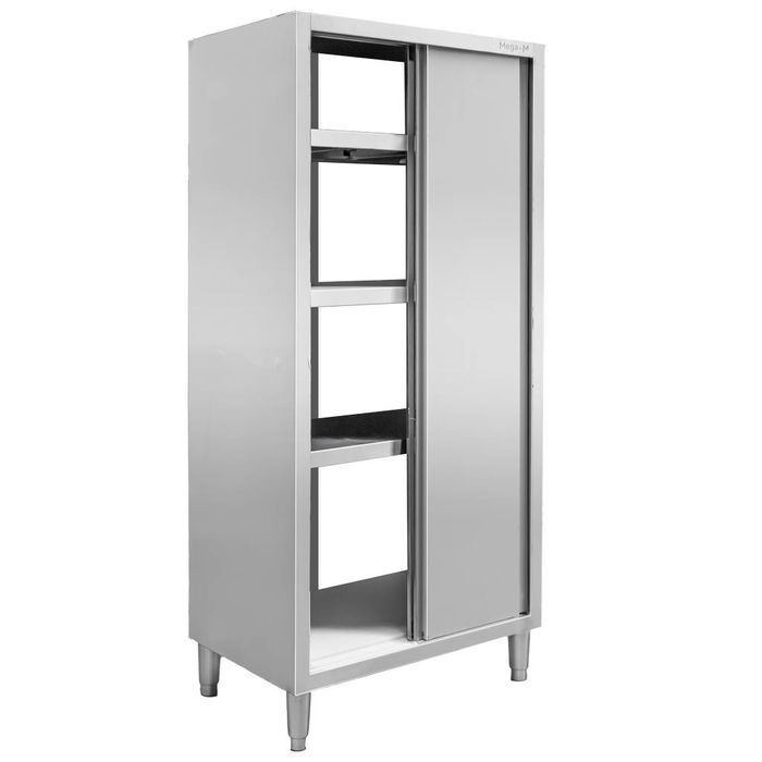 Szafa gastronomiczna przelotowa Mega-M 2-drzwiowa 80x50x200 cm stal