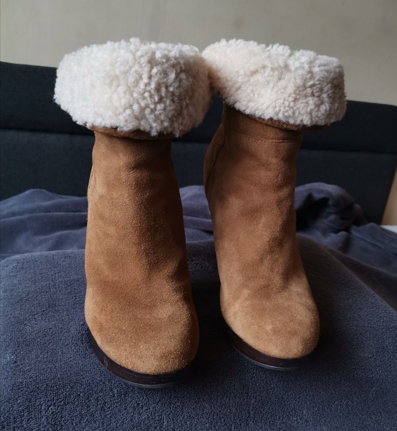 UGG roz 37 damskie buty zimowe ocieplane skóra naturalna owcza wełna