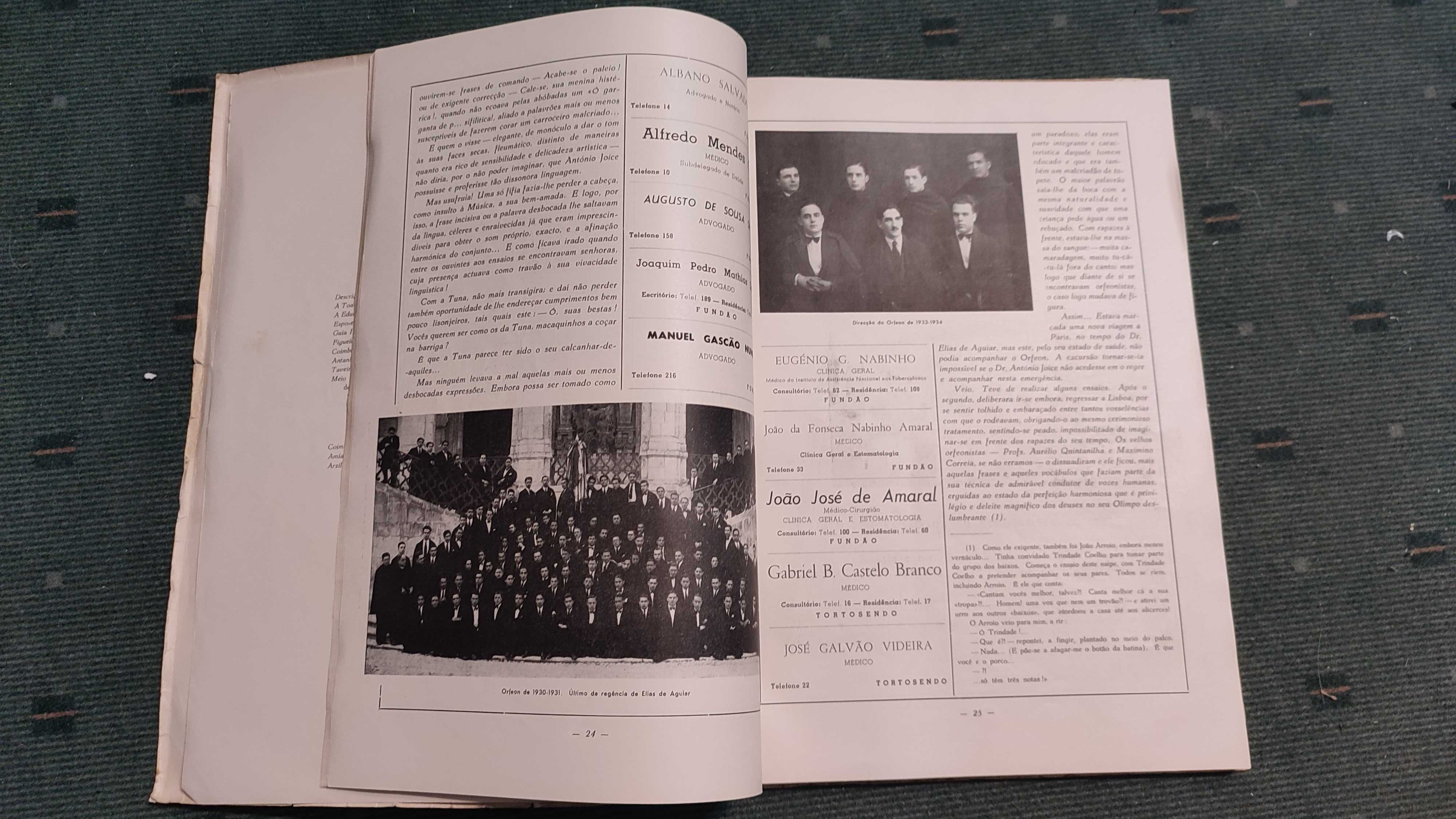 Comemoração das bodas de Diamante do Orfeon Académico de Coimbra-1955