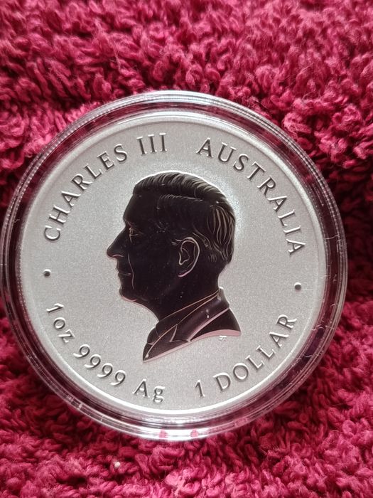 Срібна монета лунар3 рік коня 2026