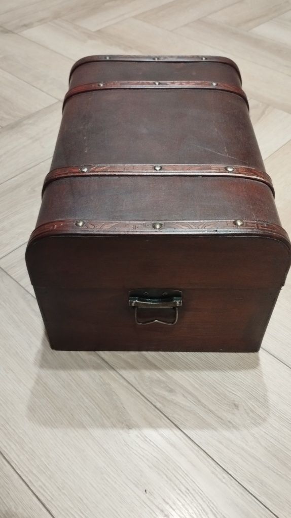 Skrzynia skarbów drewniane pudełko do przechowywania
