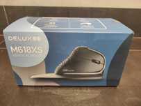 Delux M618 XSU ergonomiczna myszka przewodowa RGB kolor czarny - nowa