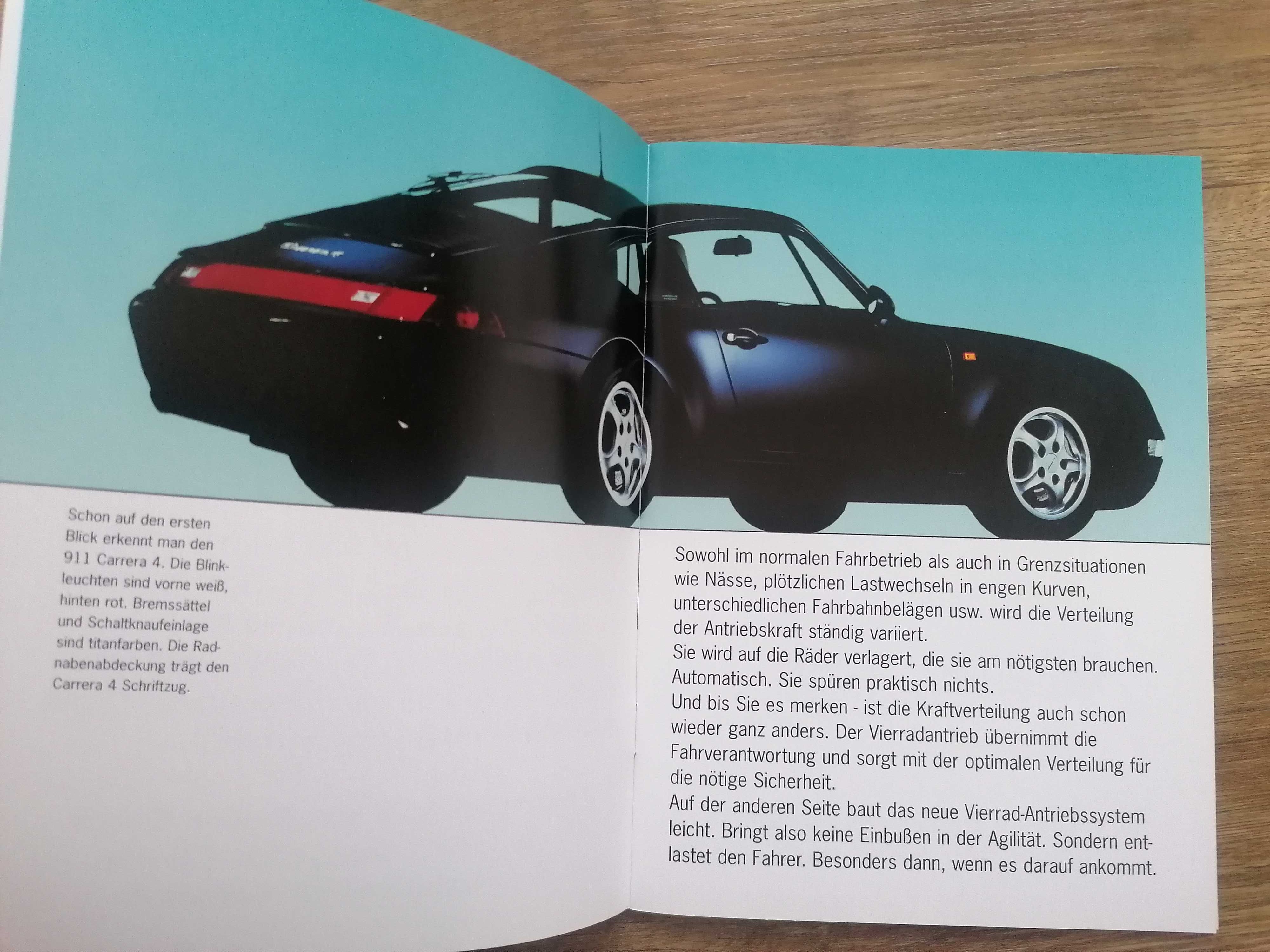 Prospekt Porsche 911 (993) Carrera 4, napęd na 4 koła