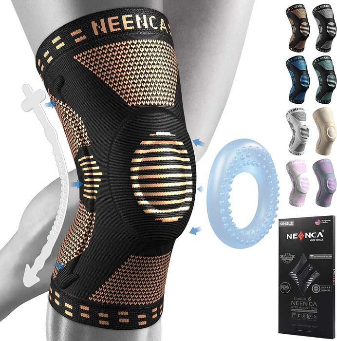 Nowa opaska na kolano / orteza / stabilizator NEENCA !R-XXL! 5237!