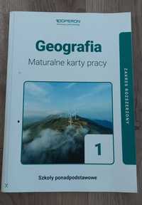 Geografia. Maturalne karty pracy. Zakres rozszerzony. Klasa 1.