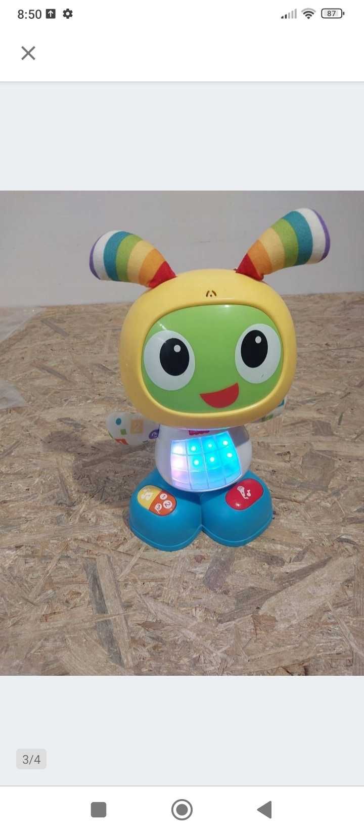 Robot bebo fisher price, edukacyjna zabawka