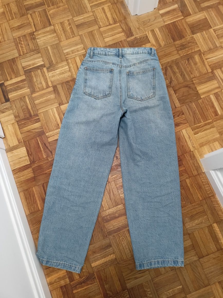 Spodnie dżinsowe oversize mom jeans M
