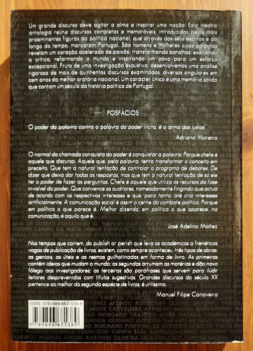 Livro - Grandes Discursos do Século XX