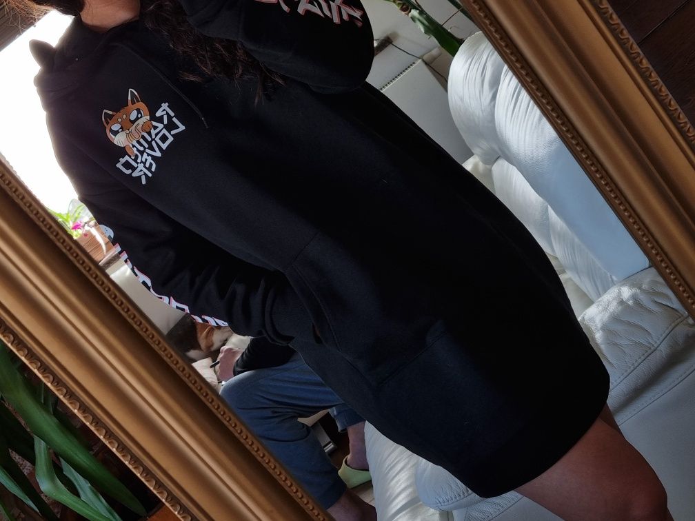 Nowa długa bluza z kapturem i kieszeniami FB Sister r. S/M,  bluza z u