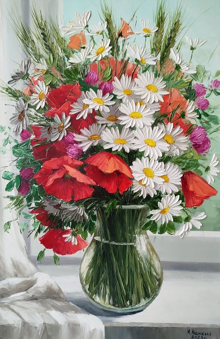 Картина маслом ''Літній букет''