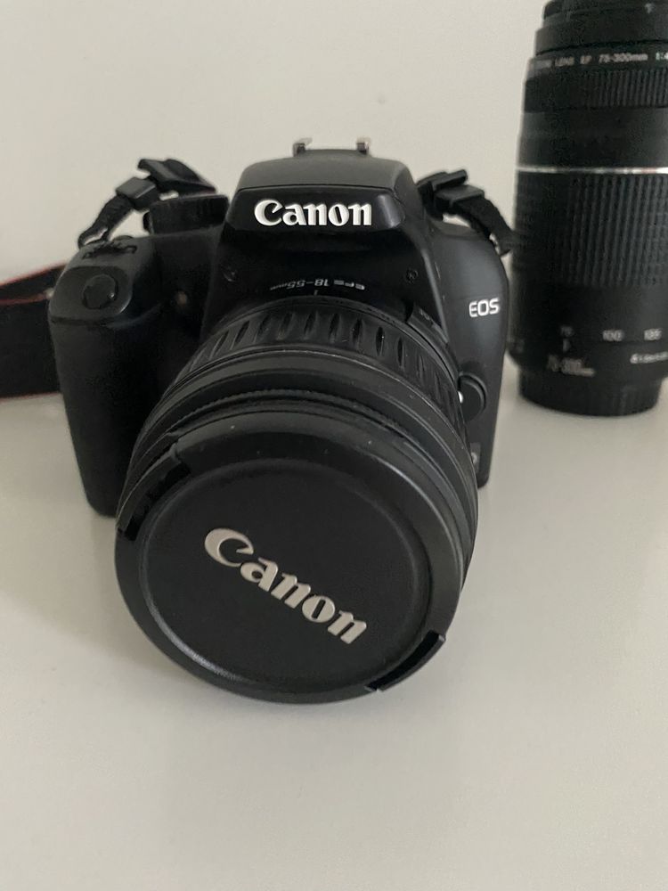 Vendo/troco CANON EOS 1000D 2 Objetivas