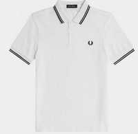 Fred Perry Polo branca listrada Large