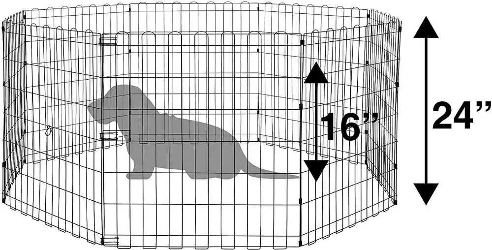 Kojec klatka wybieg dla zwierząt DRZWI psa królika 152x152x76cm