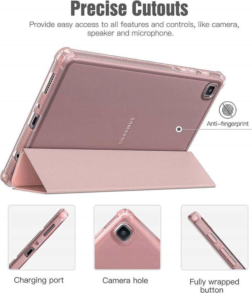 Etui do Samsung Galaxy Tab A7 Lite 2021, Timovo, różowe