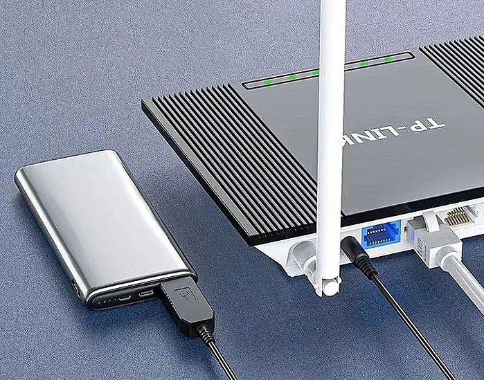 USB кабель для підключення роутера до повербанку, DC 5.5x2.1 мм / 12 В