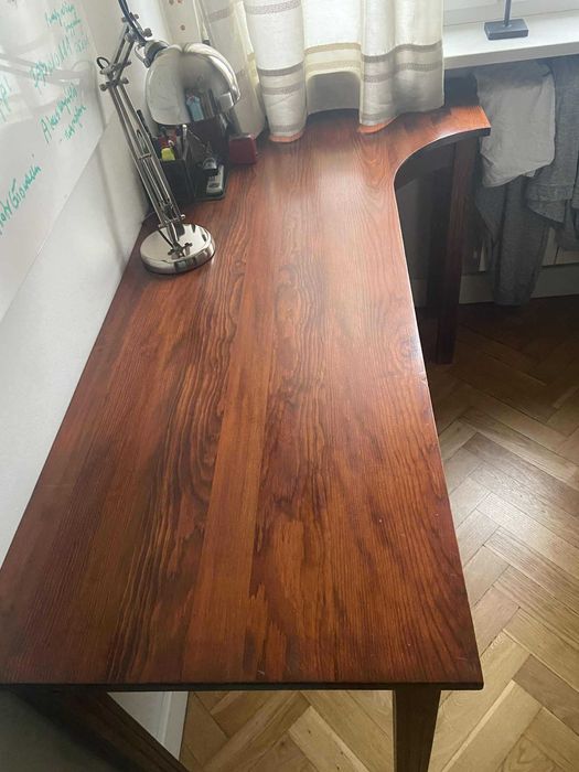 Drewniane biurko orzech