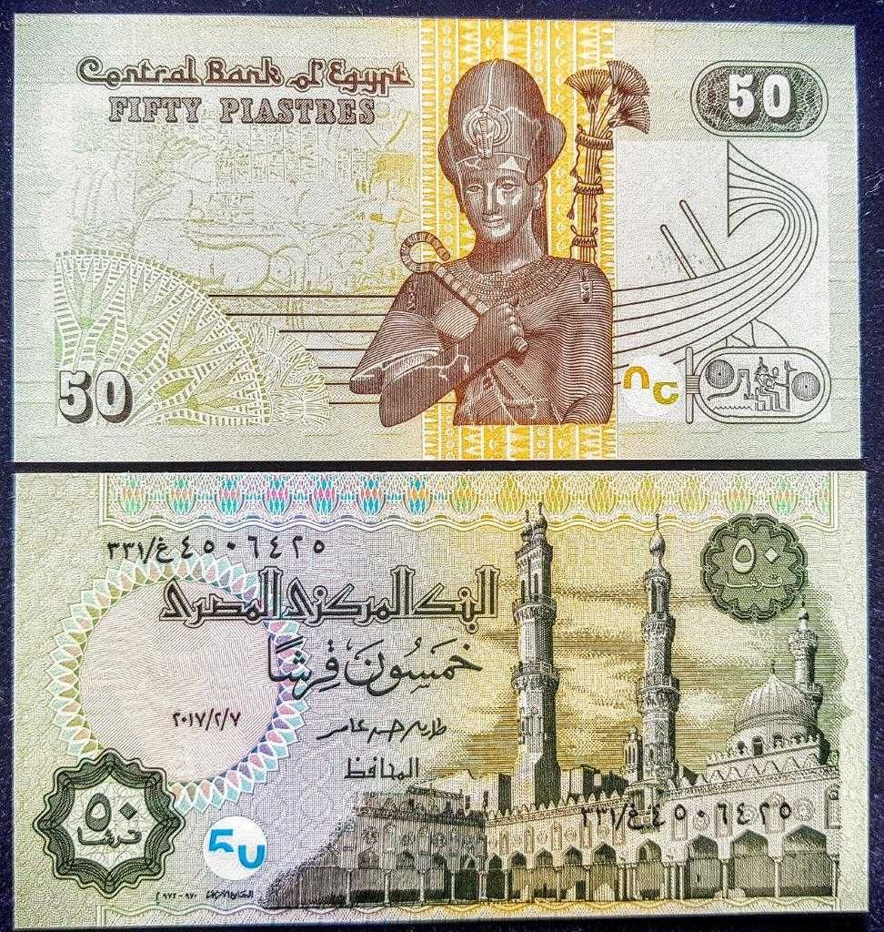 Banknot dla kolekcjonera - EGIPT, 50 Piastrów, UNC