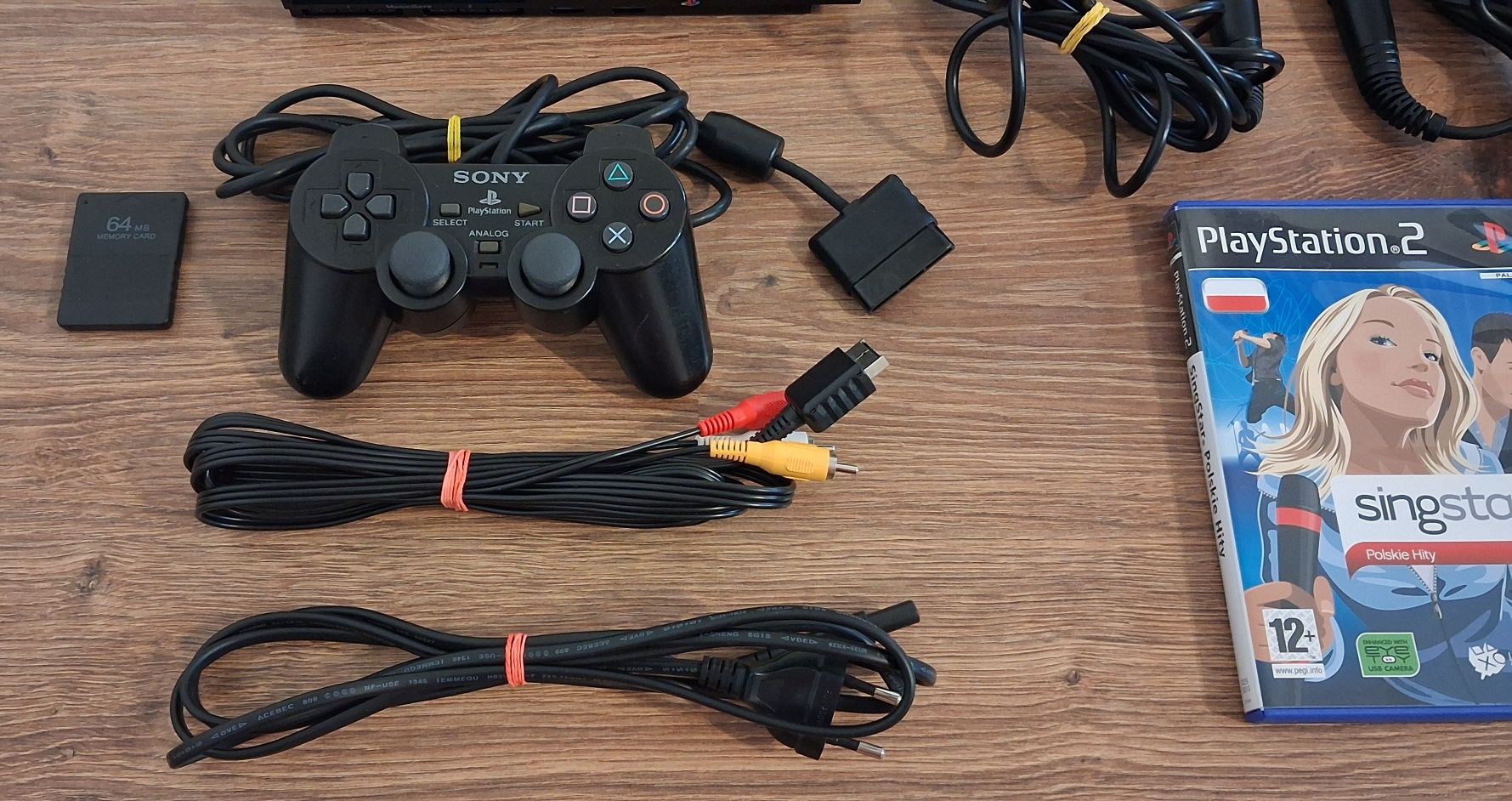 Konsola PlayStation 2 Slim PS2 SCPH-90004 + Mikrofony Singstar ZESTAW