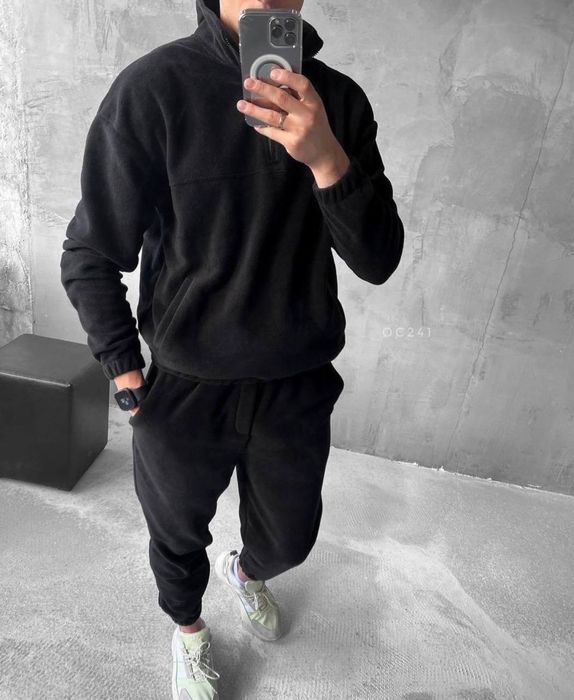 Мужской зимний костюм из микрофлиса Polar M L Xl Двухсторонний флис