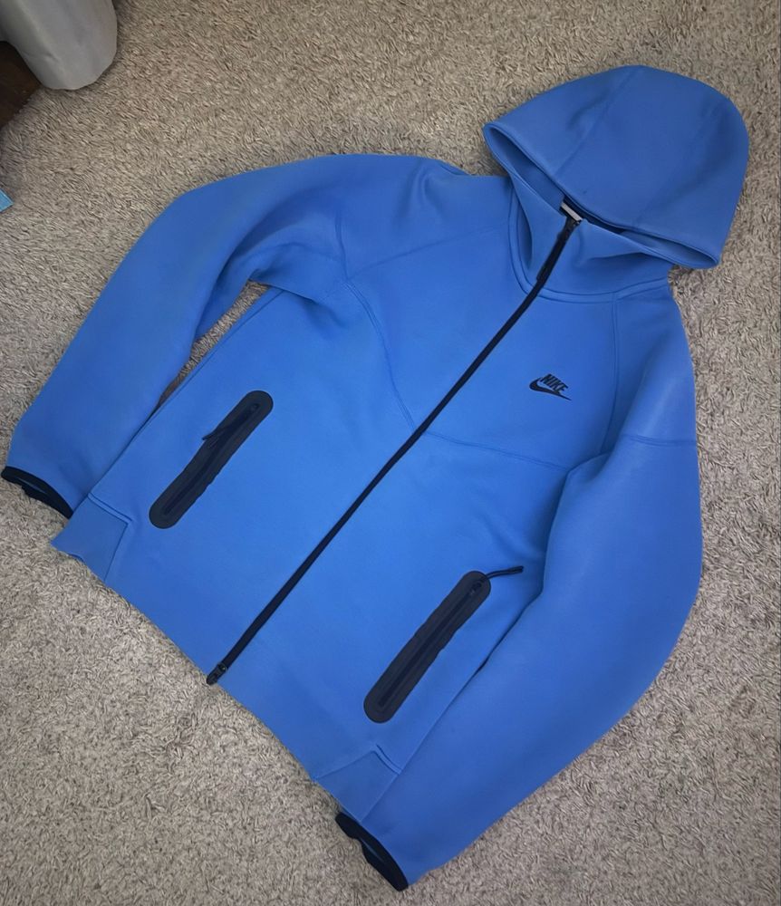 Nike Tech Fleece синій 2023 ОРИГІНАЛ зіпка
