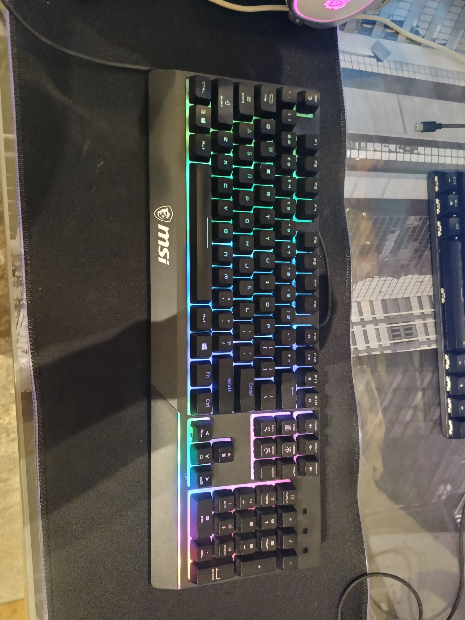 Klawiatura MSI vigor gk30 full RGB w pełni sprawna