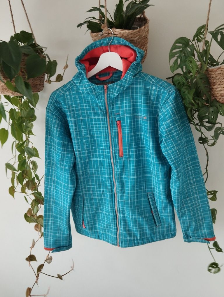 Sportowa, outdoorowa kurtka damska, softshell, wiosenna, z kieszeniami