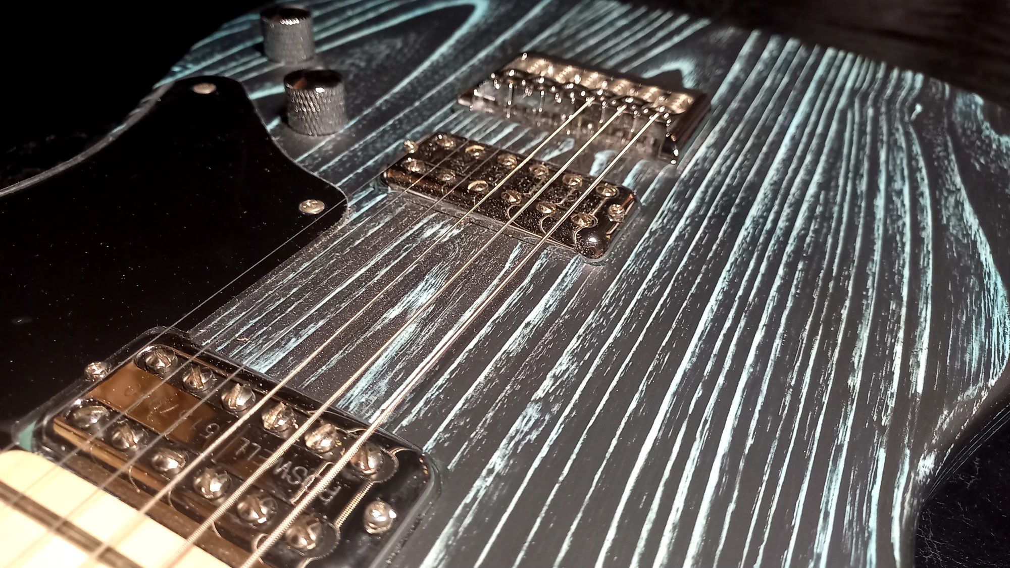 Gitara Telecaster, przepiękny wzór i lakier, Zrób swoje logo na główce