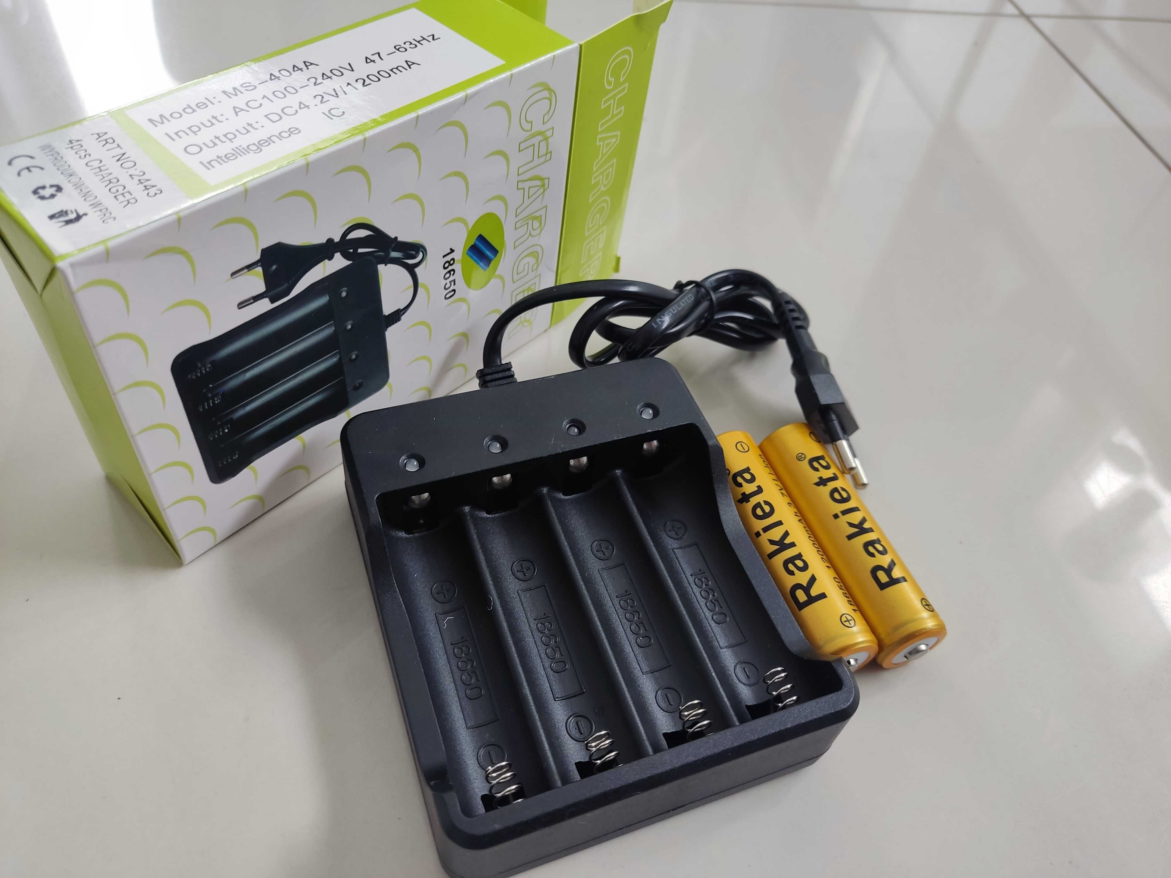 Ładowarka Ogniw 18650 Baterii Akumulatorów Li Ion 3,7v 4,2v OGNIWA X2