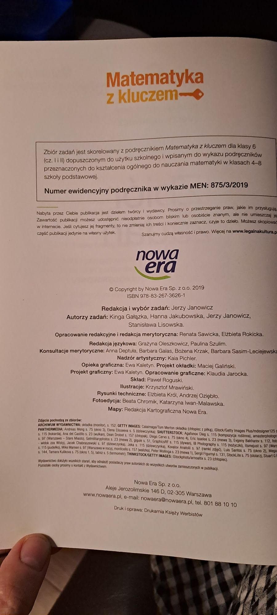 Zbiór zadań do matematyki dla klasy 6 szkoły podstawowej. Nowy