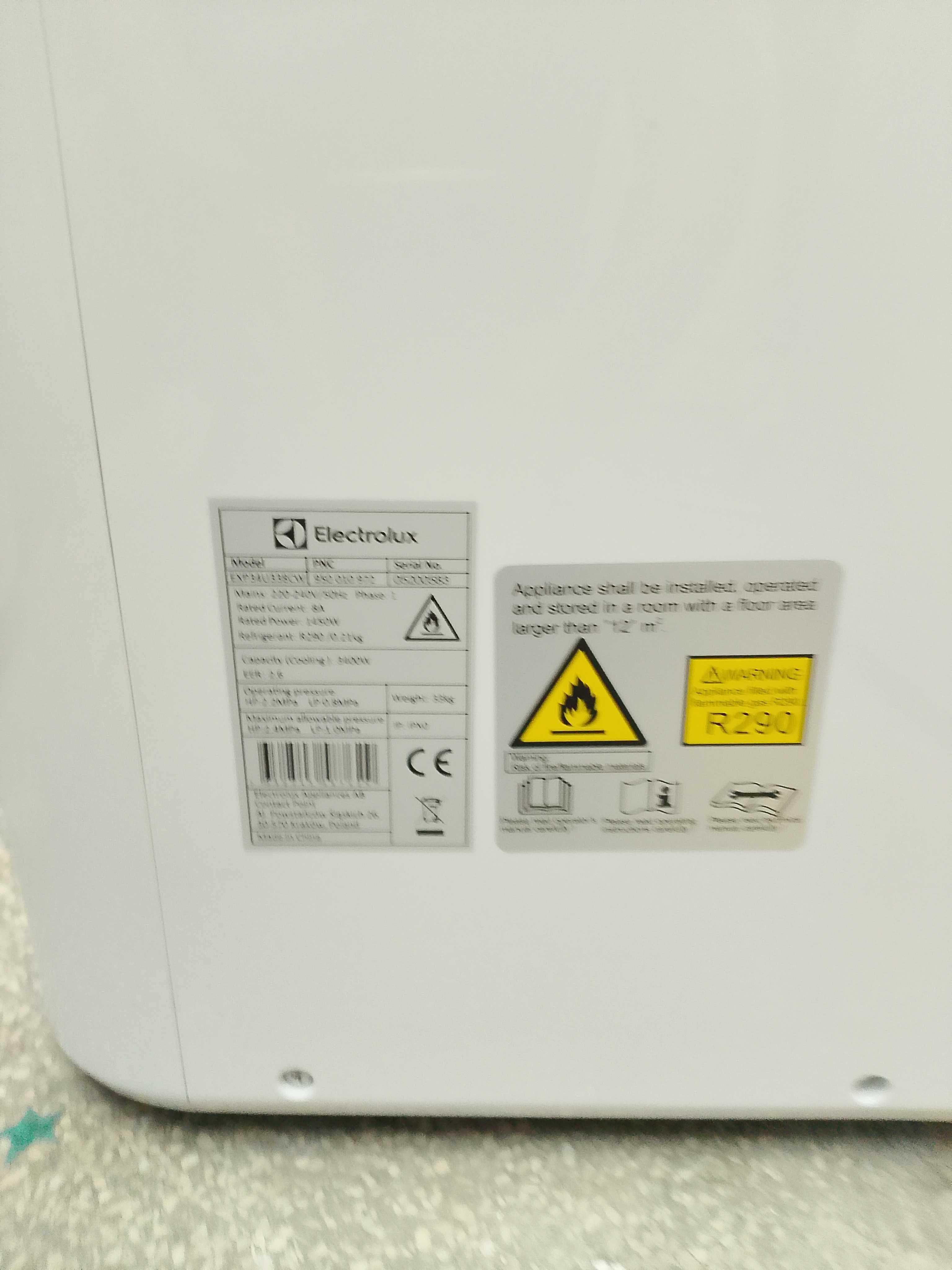 Klimatyzator przenośny Electrolux EXP34U338CW stan bdb Odbiór osobisty