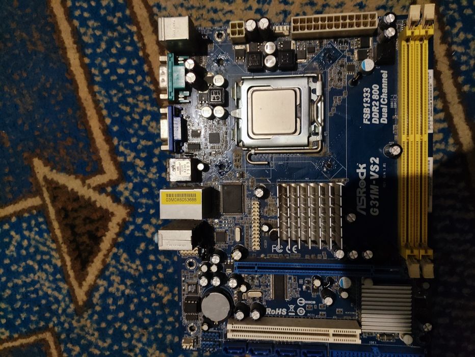 Материнская плата с процессором asrock g31m vs2