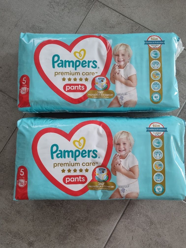 Nowe pieluchomajtki pampers premium care pants 104 sztuki