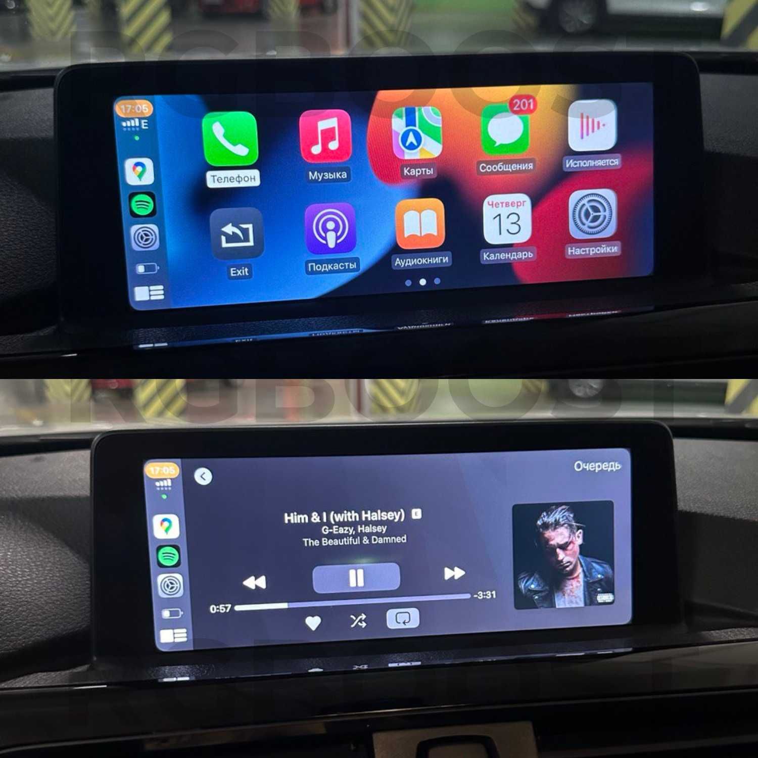Комплект Carplay Android Auto для BMW E/F Серия CiC/NBT Без Кодировки