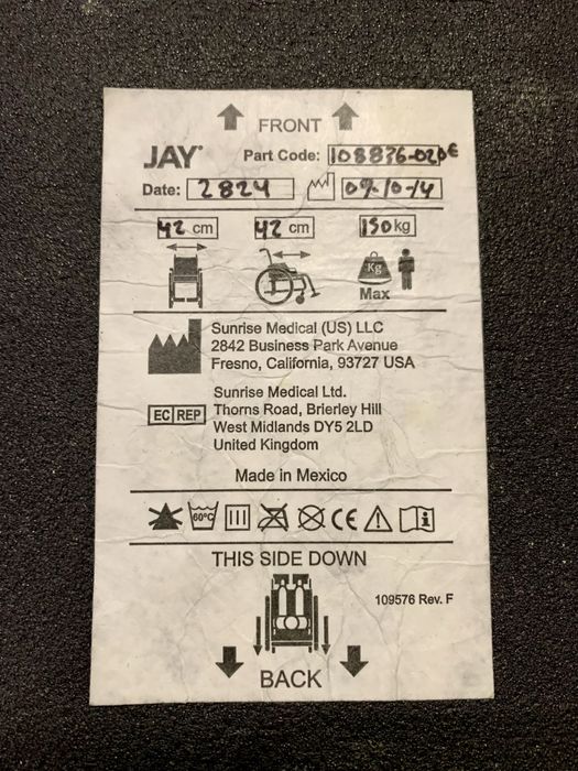 Poduszka na wózek firmy Jay J3