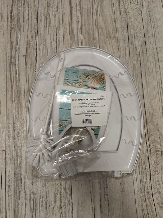 Deska sedesowa + szczotka WC + uchwyt na papier