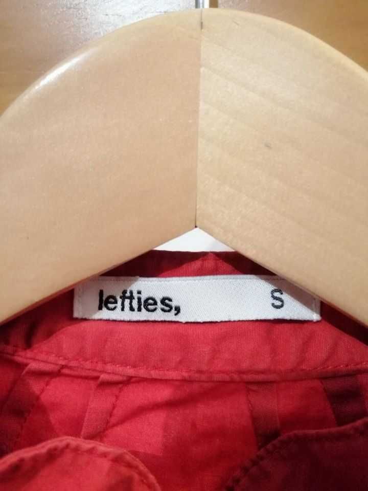 Vestido Lefties, vermelho, sem mangas, S