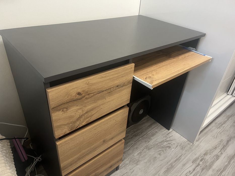 Burko Komputerowe Szkolne3 SZUFLADY SZARE WOTAN wymiary:90/50/77.