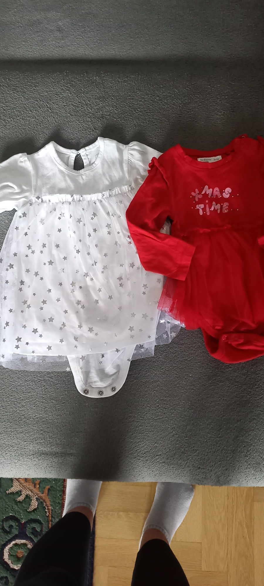 Sukienki na święta dla niemowlaka, sukienki na sesję zdjęciową 74 cm