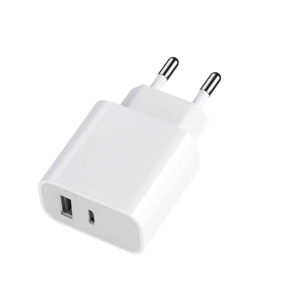 Ładowarka Sieciowa USB Maxlife 20W 1x USB 1x USB-C kolor: biały