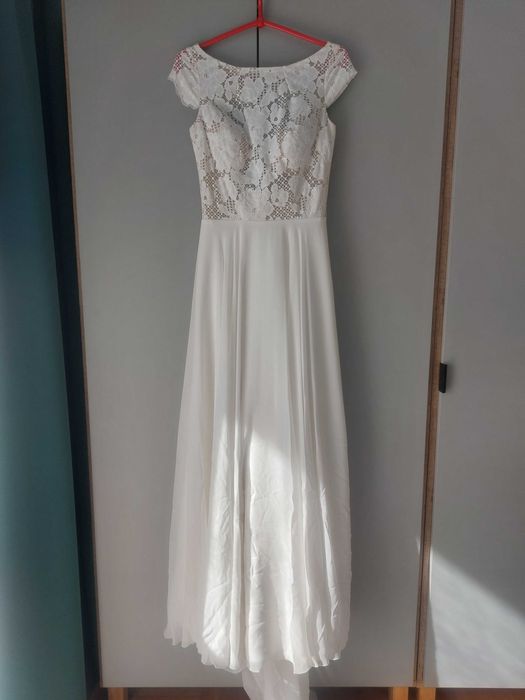 Suknia ślubna boho lillian west minimalizm