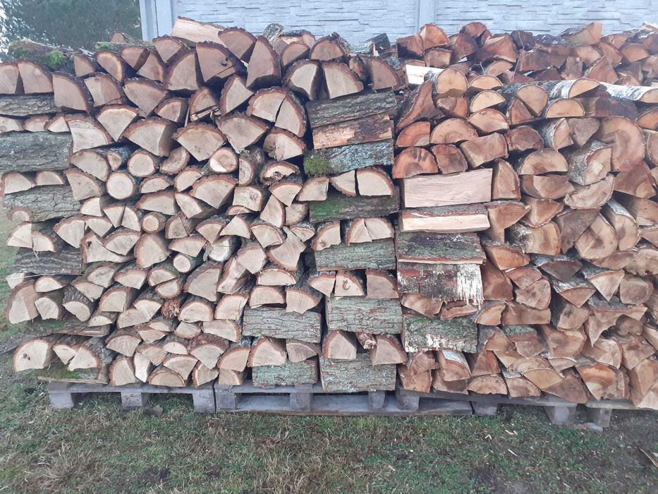 Drewno opałowe, kominkowe, sosna, brzoza, olcha, dąb, suche, sezonowan