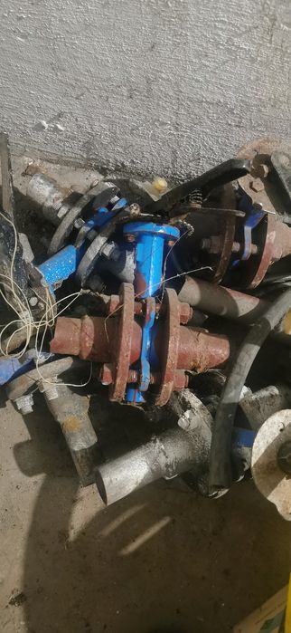 Кран баттерфляй с фланцами бу