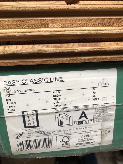 Deska lakierowana ok 7 m2