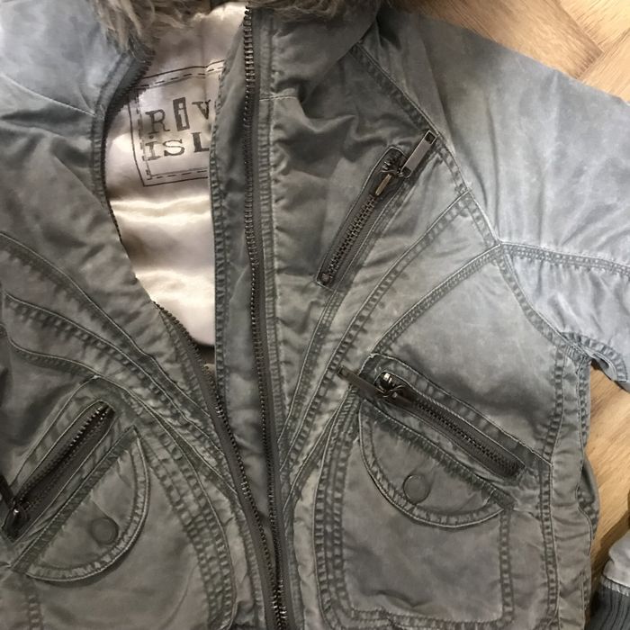 Вінтажна зимова куртка з капюшоном від river island