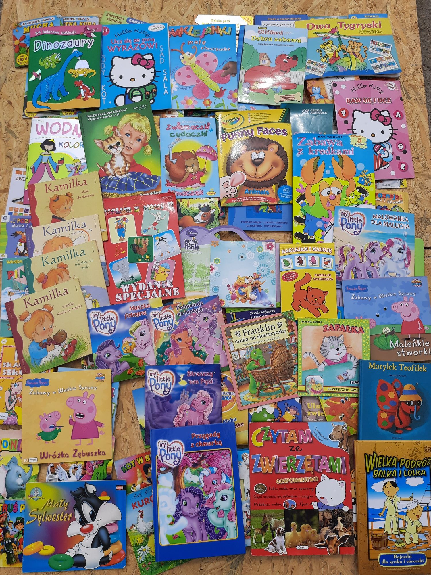 Książeczki dla dzieci - wielki zestaw 100 sztuk