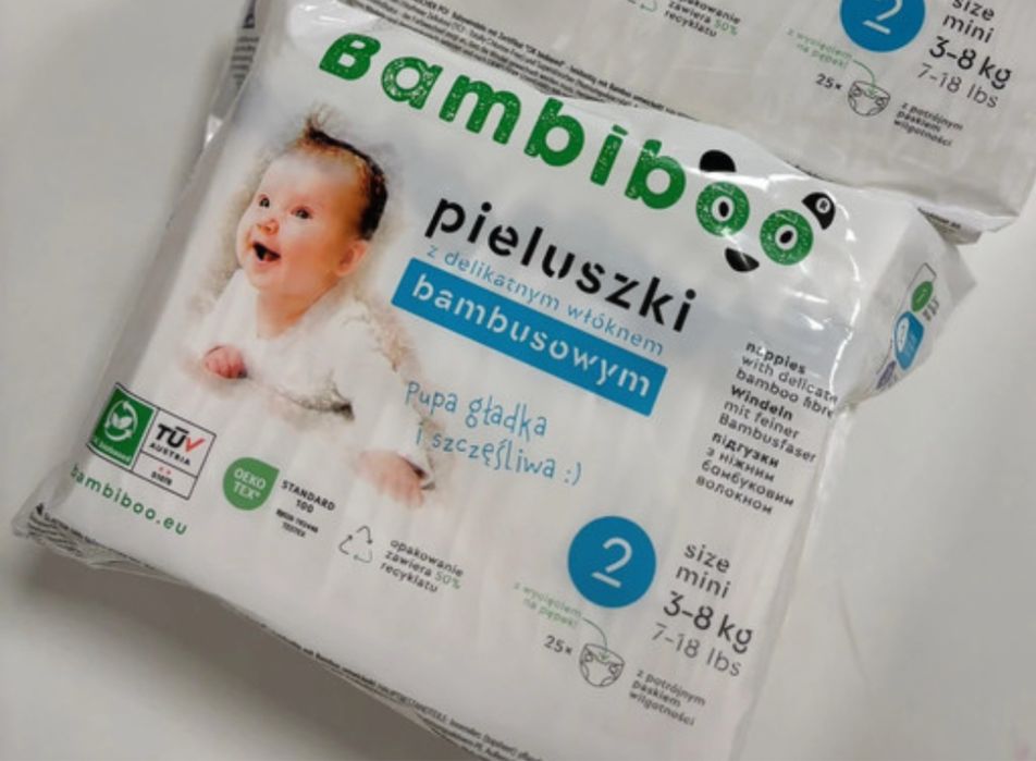 Pampersy Bambiboo rozmiar 2