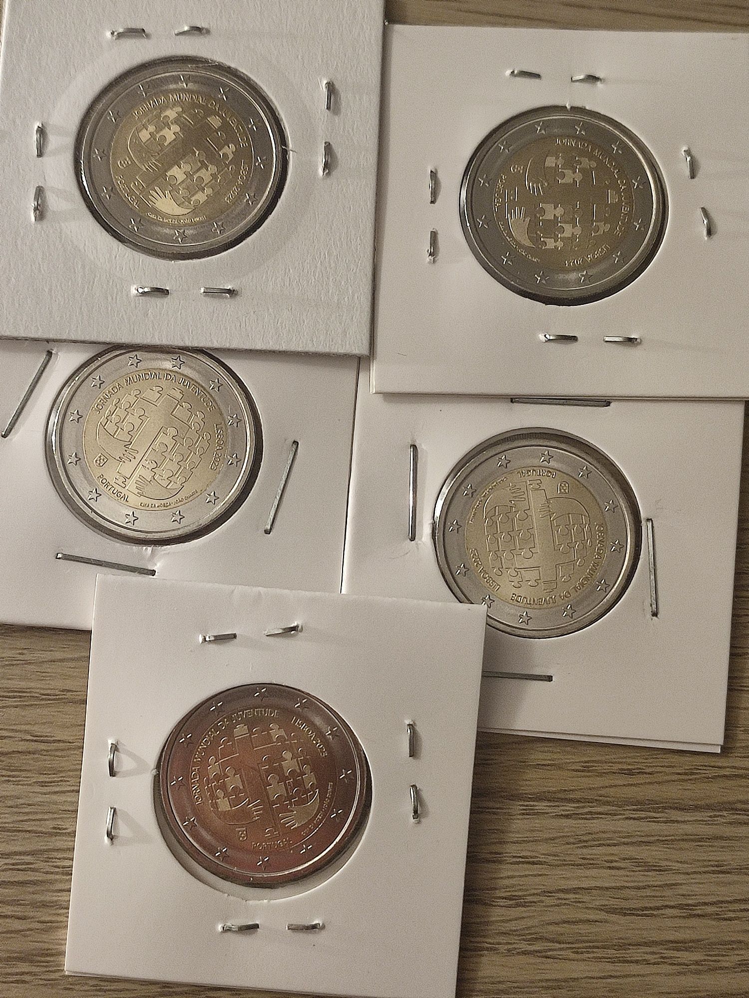 5x moedas JMj Lisboa 2023